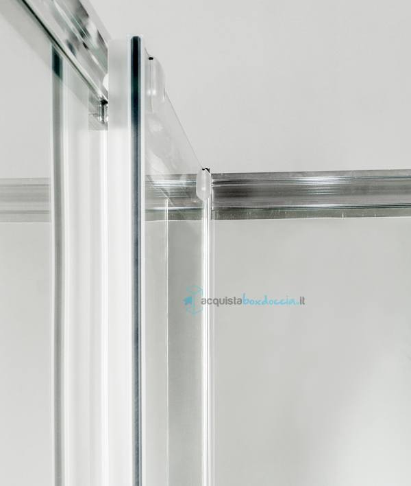 porta doccia scorrevole 90 cm trasparente