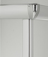 box doccia angolare porta scorrevole 60x106 cm opaco