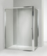 box doccia angolare anta fissa porta scorrevole 70x125 cm trasparente