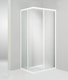 box doccia angolare porta scorrevole 70x76 cm opaco bianco