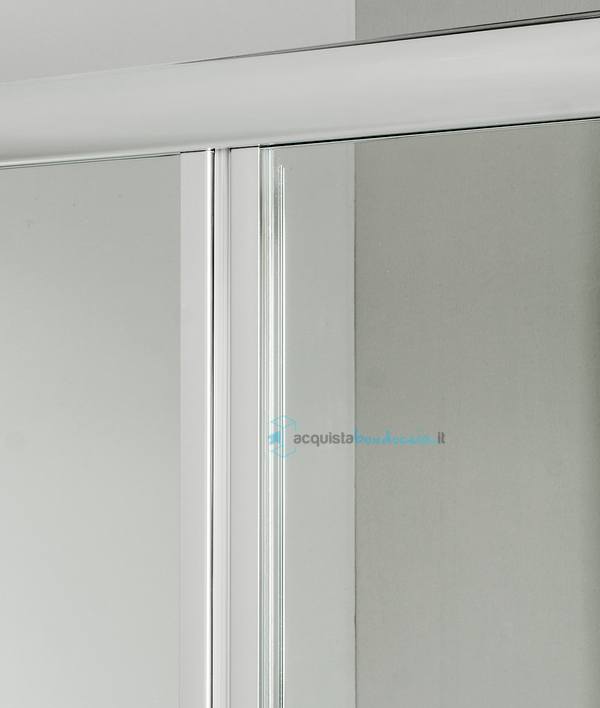 porta doccia soffietto 90 cm trasparente