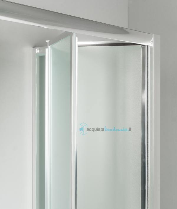 porta doccia soffietto 100 cm opaco