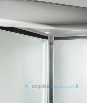 porta doccia soffietto 105 cm opaco