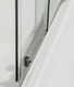  box doccia angolare anta fissa porta scorrevole 65x125 cm trasparente
